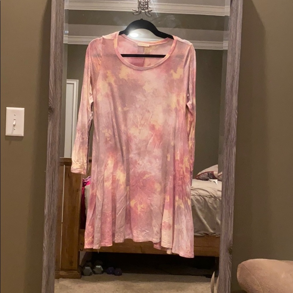 Pink tyedye dress